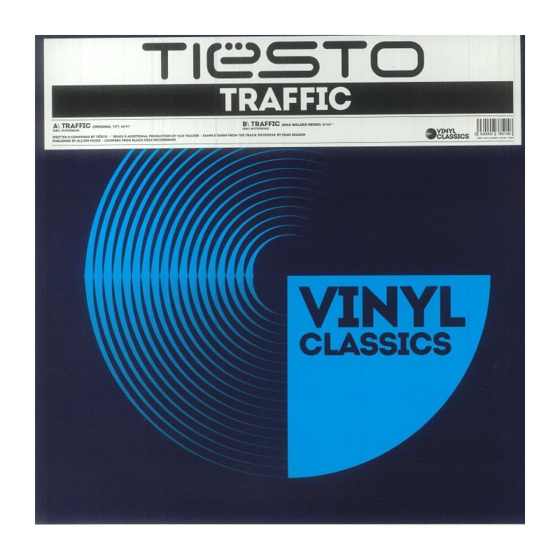 TIESTO TRAFFIC - Vinyl Classics Belgium