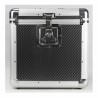 Flight case 100 vinyles imitation carbone - Précommande