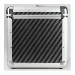 Flight case 100 vinyles imitation carbone - Précommande