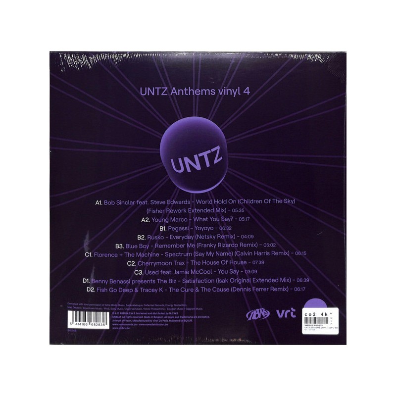 Various – UNTZ Anthems vinyl 4 - Double LP